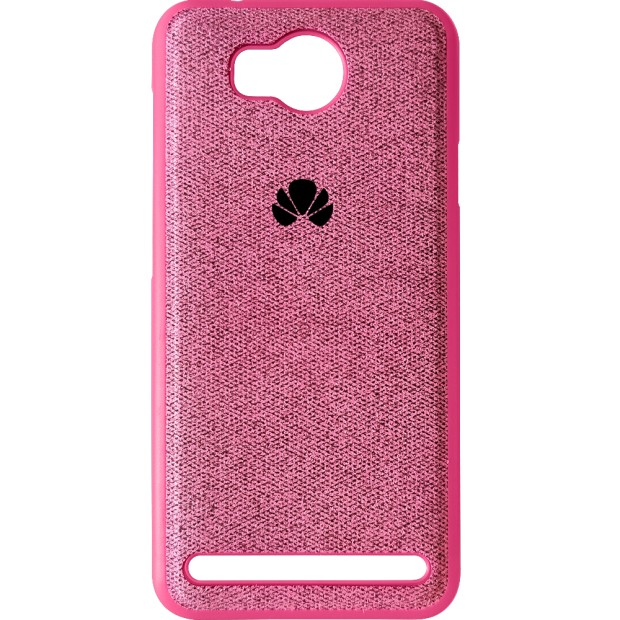 Силикон Textile Huawei Y3-2 (Розовый)