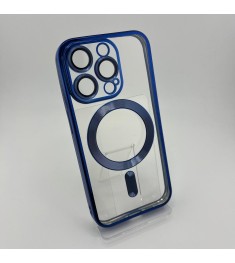 Чехол UMKU Shining with MagSafe Apple iPhone 15 Pro (Dark Blue)