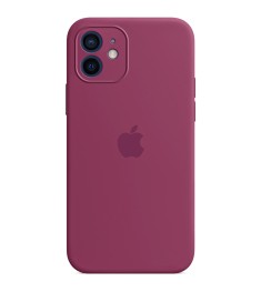 Силикон Original RoundCam Case Apple iPhone 12 (57) Marsala