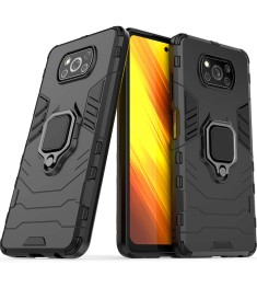 Бронь-чехол Ring Armor Case Xiaomi Poco X3 (Чёрный)