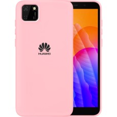 Силикон Original 360 Case Logo Huawei Y5P (Розовый)