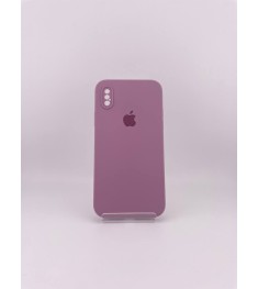 Силикон Original Square RoundCam Case Apple iPhone X / XS (01) Bilberry
