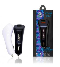 АЗУ iNavi 2в1 Micro 2USB / 3.1A (CC-08) (белый)