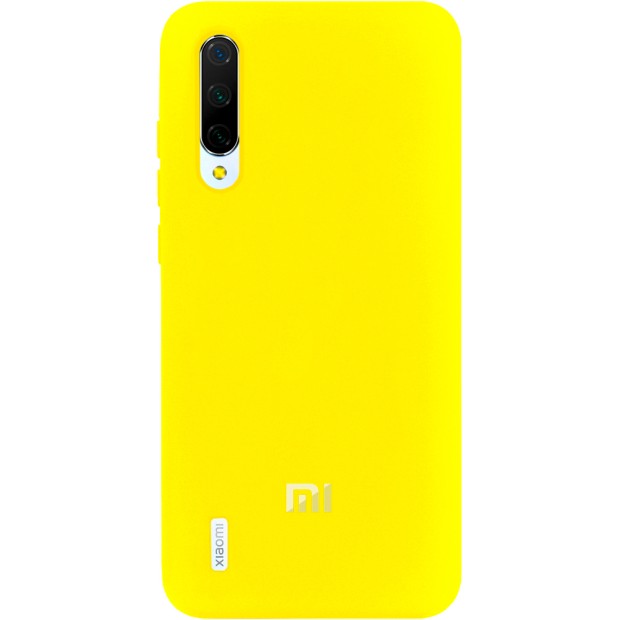 Силикон Original Case (HQ) Xiaomi Mi9 Lite / Mi CC9 (Желтый)