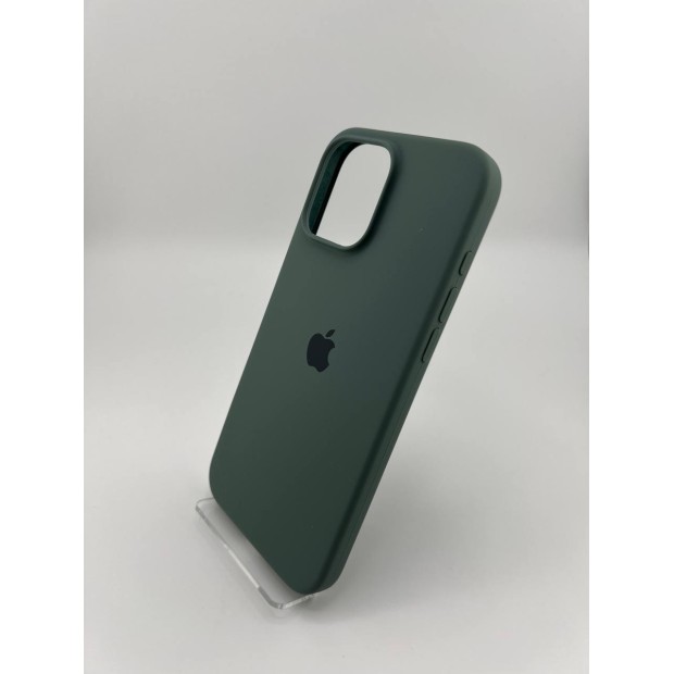 Силикон Original Round Case Apple iPhone 16 Pro Max (55) Blackish Green