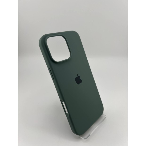 Силикон Original Round Case Apple iPhone 16 Pro Max (55) Blackish Green