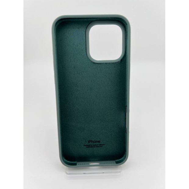 Силикон Original Round Case Apple iPhone 16 Pro Max (55) Blackish Green