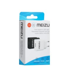 СЗУ-адаптер Meizu YJ-06 2A + MicroUSB-кабель (Белый)