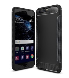 Силикон Soft Carbon Huawei P10 (Чёрный)