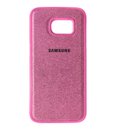 Силикон Textile Samsung Galaxy S7 (Розовый)