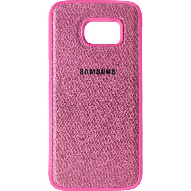 Силикон Textile Samsung Galaxy S7 (Розовый)