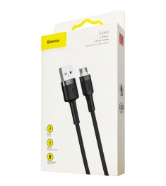 USB-кабель Baseus Cafule Special Edition 2.4A (1m) (MicroUSB) (Чёрный/Серый) (Уц..