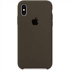 Силиконовый чехол Original Case Apple iPhone X / XS (03) Dark Olive