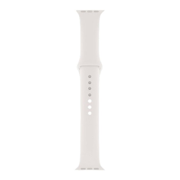 Смарт-часы Apple Watch Series 5 44mm (Silver Aluminum Case) (White Sport Band) (Grade A+) Б/У