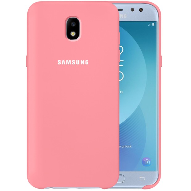 Силикон Original Case Logo Samsung Galaxy J5 (2017) J530 (Розовый)
