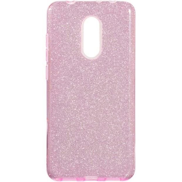 Чехол Силикон Glitter Xiaomi Redmi 5 (розовый)