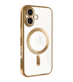 Чехол UMKU Shining with MagSafe Apple iPhone 16 Plus (Gold)