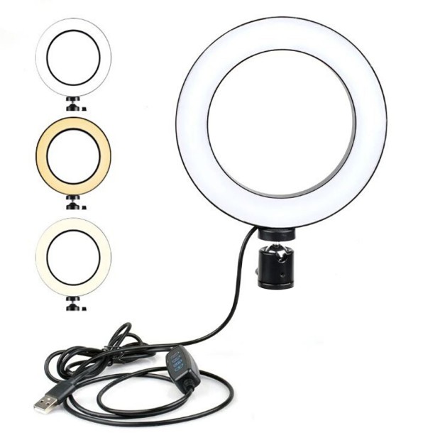 Набор для съемки LED-лампа Professional Live Stream (16 cm) (Чёрный)