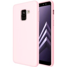 Силиконовый чехол iNavi Color Samsung Galaxy A8 (2018) A530 (розовый)