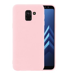 Силиконовый чехол iNavi Color Samsung Galaxy A8 (2018) A530 (персик)