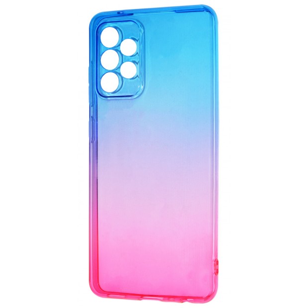 Силікон Gradient Design Samsung Galaxy A52 (2021) (Синьо-рожевий)