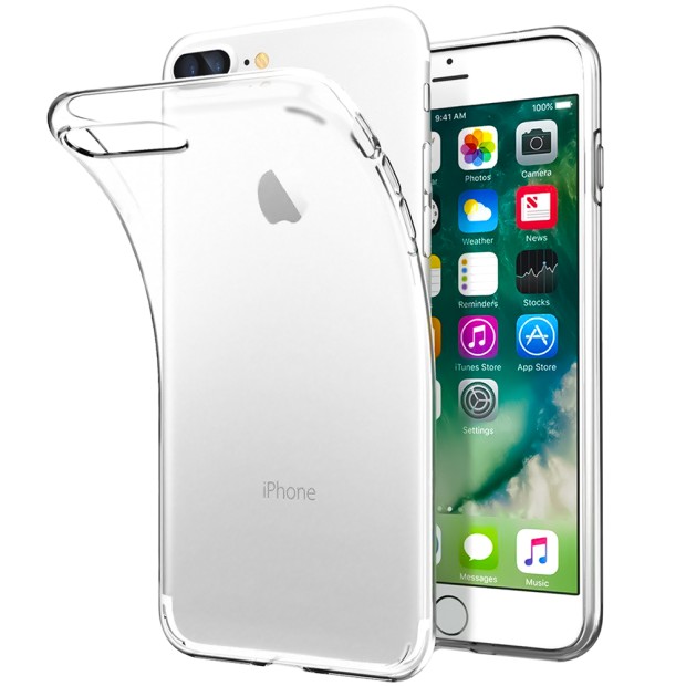 Силиконовый чехол WS Apple iPhone 7 Plus / 8 Plus (прозрачный)