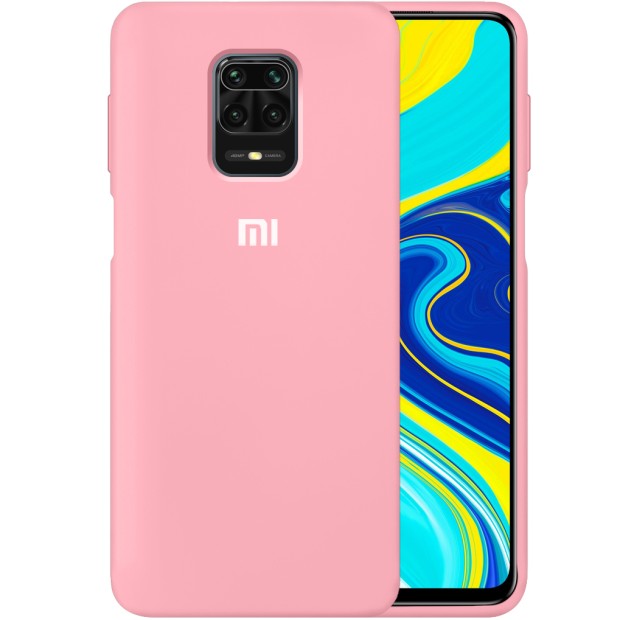 Силикон Original 360 Case Logo Xiaomi Redmi Note 9S / Note 9 Pro (Розовый)