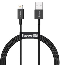 USB-кабель Baseus Superior 2.4A (2m) (Lightning) (Чёрный) CALYS-C01