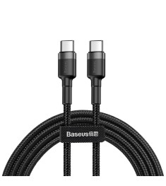 USB-кабель Baseus Cafule PD 2.0 60W (2m) (Type-C to Type-C) (Чёрный) CATKLF-HG1
