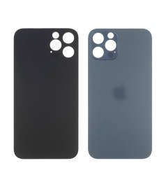 Заднее стекло корпуса для Apple iPhone 12 Pro Blue (синее) маленький вырез под к..