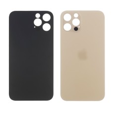 Заднее стекло корпуса для Apple iPhone 12 Pro Gold (золотое) маленький вырез под камеру