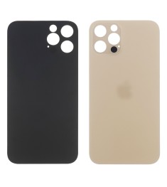 Заднее стекло корпуса для Apple iPhone 12 Pro Max Gold (золотое) маленький вырез..
