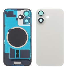 Заднее стекло корпуса для Apple iPhone 16 Plus White (белое) с рамкой и стеклом ..