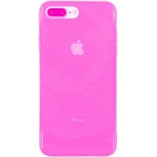 Накладка Premium Glass Case Apple iPhone 7 Plus / 8 Plus (персик)
