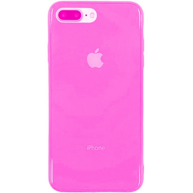 Накладка Premium Glass Case Apple iPhone 7 Plus / 8 Plus (персик)