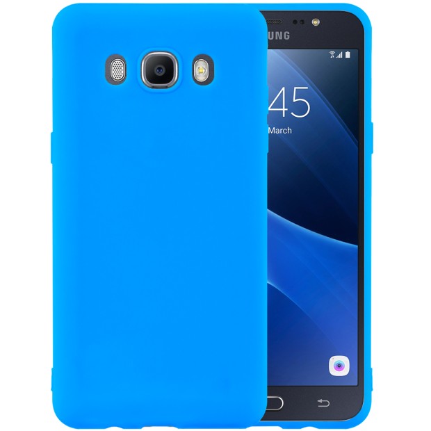 Силиконовый чехол iNavi Color Samsung Galaxy J7 (2016) J710 (голубой)