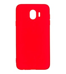 Силиконовый чехол iNavi Color Samsung Galaxy J4 (2018) J400 (красный)