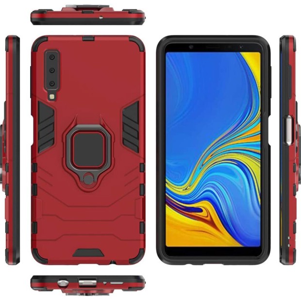 Бронь-чохол Ring Armor Case Samsung Galaxy A7 (2018) A750 (Червоний)