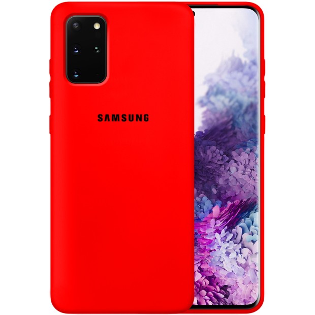 Силикон Original 360 Case Logo Samsung Galaxy S20 Plus (Красный)
