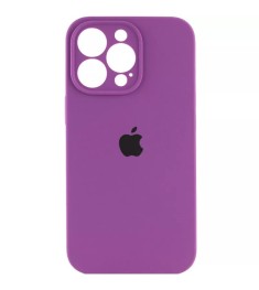 Силикон Original RoundCam Case Apple iPhone 15 Pro Max (28) Brinjal
