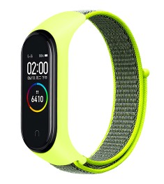 Ремешок Nylon Design Xiaomi Mi Band 3 / 4 (Салатовый)