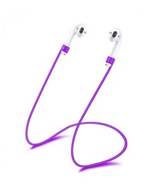 Силиконовый шнурок Magnetic для Apple Airpods (Фиолетовый)