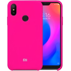 Силикон Original 360 Case Logo Xiaomi Redmi 6 Pro / Mi A2 Lite (Малиновый)