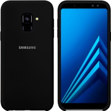 Силиконовый чехол Original Case Samsung Galaxy A8 (2018) A530 (Чёрный)