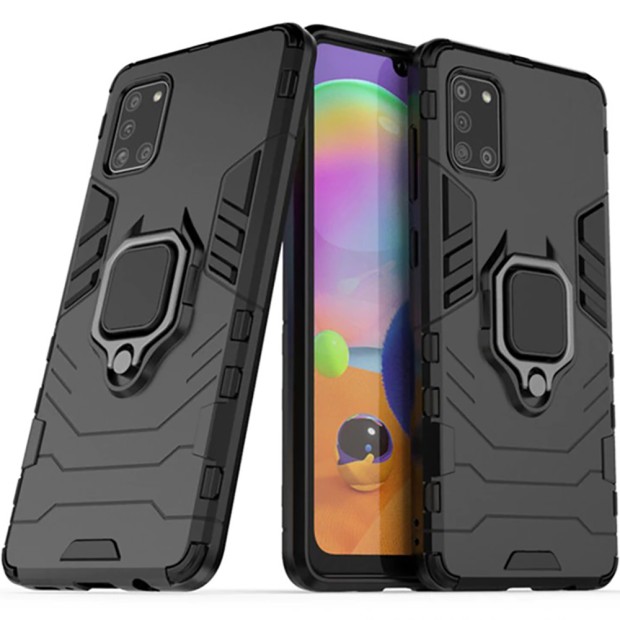 Бронь-чехол Ring Armor Case Samsung Galaxy A31 (2020) (Чёрный)