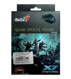 Мышь проводная игровая Genius X7 1600 DPI (Чёрный)