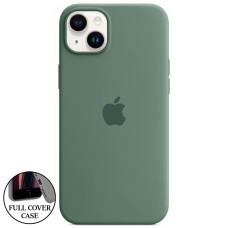 Силикон Original Round Case Apple iPhone 14 Plus (55) Blackish Green