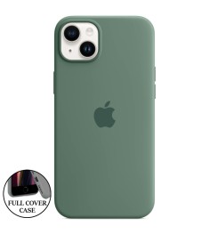 Силикон Original Round Case Apple iPhone 14 Plus (55) Blackish Green