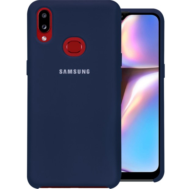 Силикон Original 360 Case Logo Samsung Galaxy A10s (2019) (Тёмно-синий)
