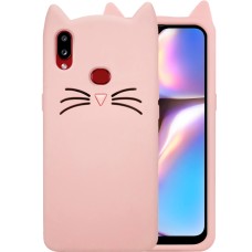 Силиконовый чехол Kitty Case Samsung Galaxy A10S (Пудра)